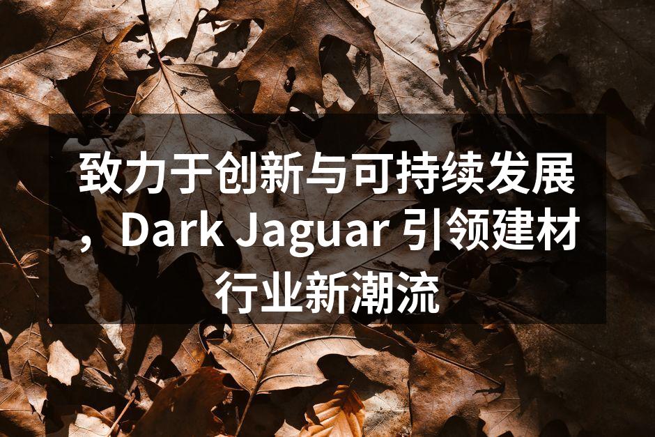 Dark Jaguar 新款家具展示