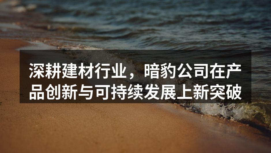 暗豹公司新款环保墙面材料展示